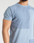 TEXTURED PANELLED T-SHIRT